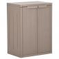 Preview: ARDEBO.de - Gartenschrank Braun 65x45x88 cm PP Holz-Optik