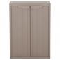 Preview: Gartenschrank Braun 65x45x88 cm PP Holz-Optik