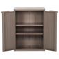 Preview: Gartenschrank Braun 65x45x88 cm PP Holz-Optik