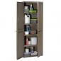 Preview: Gartenschrank Braun 65x45x172 cm PP Holz-Optik