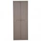 Preview: Gartenschrank Braun 65x45x172 cm PP Holz-Optik