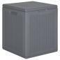 Preview: ARDEBO.de - Gartenbox Grau PP Rattan 90 L