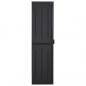 Preview: Gartenschrank Schwarz 65x45x172 cm PP Rattan