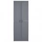 Preview: Gartenschrank Grau 65x45x172 cm PP Rattan