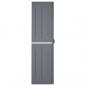 Preview: Gartenschrank Grau 65x45x172 cm PP Rattan