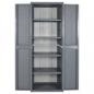 Preview: Gartenschrank Grau 65x45x172 cm PP Rattan