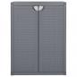 Preview: Gartenschrank Grau 65x45x88 cm PP Rattan-Optik