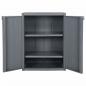 Preview: Gartenschrank Grau 65x45x88 cm PP Rattan-Optik