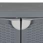 Preview: Gartenschrank Grau 65x45x88 cm PP Rattan-Optik