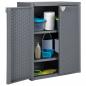 Preview: Gartenschrank Grau 65x45x88 cm PP Rattan-Optik