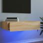 Preview: ARDEBO.de - TV-Schrank mit LED-Leuchten Sonoma-Eiche 60x35x15,5 cm