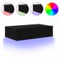 Preview: TV-Schrank mit LED-Leuchten Schwarz 60x35x15,5 cm