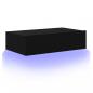 Preview: TV-Schrank mit LED-Leuchten Schwarz 60x35x15,5 cm