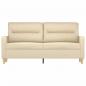 Preview: 2-Sitzer-Sofa Creme 140 cm Stoff