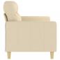 Preview: 2-Sitzer-Sofa Creme 140 cm Stoff