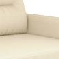 Preview: 2-Sitzer-Sofa Creme 140 cm Stoff