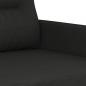 Preview: 2-Sitzer-Sofa Schwarz 120 cm Stoff