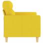 Preview: 2-Sitzer-Sofa Hellgelb 120 cm Stoff