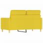 Preview: 2-Sitzer-Sofa Hellgelb 120 cm Stoff