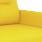 Preview: 2-Sitzer-Sofa Hellgelb 120 cm Stoff