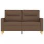 Preview: 2-Sitzer-Sofa Braun 120 cm Stoff