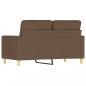 Preview: 2-Sitzer-Sofa Braun 120 cm Stoff