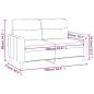 Preview: 2-Sitzer-Sofa Braun 120 cm Stoff