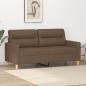 Preview: ARDEBO.de - 2-Sitzer-Sofa Braun 140 cm Stoff