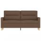 Preview: 2-Sitzer-Sofa Braun 140 cm Stoff