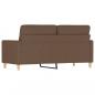 Preview: 2-Sitzer-Sofa Braun 140 cm Stoff