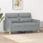 Preview: ARDEBO.de - 2-Sitzer-Sofa Hellgrau 120 cm Stoff