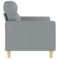 Preview: 2-Sitzer-Sofa Hellgrau 120 cm Stoff