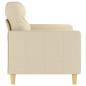 Preview: 2-Sitzer-Sofa Creme 120 cm Stoff