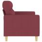 Preview: 2-Sitzer-Sofa Weinrot 140 cm Stoff