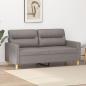 Preview: ARDEBO.de - 2-Sitzer-Sofa Taupe 140 cm Stoff