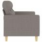 Preview: 2-Sitzer-Sofa Taupe 140 cm Stoff