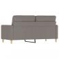 Preview: 2-Sitzer-Sofa Taupe 140 cm Stoff