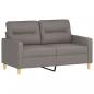 Preview: 2-Sitzer-Sofa Taupe 120 cm Stoff