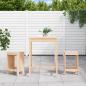 Preview: ARDEBO.de - 3-tlg. Gartenbar-Set Massivholz Kiefer