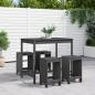 Preview: ARDEBO.de - 5-tlg. Gartenbar-Set Grau Massivholz Kiefer