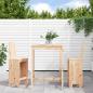 Preview: ARDEBO.de - 3-tlg. Gartenbar-Set Massivholz Kiefer