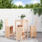 Preview: ARDEBO.de - 5-tlg. Gartenbar-Set Massivholz Kiefer