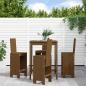 Preview: ARDEBO.de - 5-tlg. Gartenbar-Set Honigbraun Massivholz Kiefer