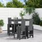 Preview: ARDEBO.de - 5-tlg. Gartenbar-Set Grau Massivholz Kiefer