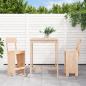 Preview: ARDEBO.de - 3-tlg. Gartenbar-Set Massivholz Kiefer