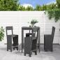 Preview: ARDEBO.de - 5-tlg. Gartenbar-Set Grau Massivholz Kiefer