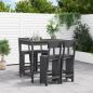 Preview: ARDEBO.de - 5-tlg. Gartenbar-Set Grau Massivholz Kiefer