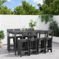 Preview: ARDEBO.de - 9-tlg. Gartenbar-Set Grau Massivholz Kiefer