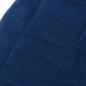 Preview: Gewichtsdecke Blau 200x225 cm 9 kg Stoff