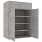 Preview: Schuhschrank Betongrau 60x35x84 cm Holzwerkstoff